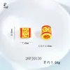 Pingente de Latão Banhado a Ouro Olho de Libélula Amarelo Deus da Fortuna com Design Vazado em Filigrana, Nuvens Auspiciosas, Contas Espaçadoras com Furo, Pingente de Tendência Nacional