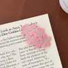 Grampo de Cabelo Delicado Flor de Cerejeira Rosa, Presilha Doce de Flor Bordada, Acessório de Cabelo Infantil Tricotado, Ornamento de Cabelo, Presilha Lateral para Franja