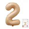 Venta al por mayor estilo INS comercio electrónico transfronterizo 16 pulgadas Exquisitamente empaquetado digital empaque individual de tarjeta de papel globos de papel de aluminio, versión delgada americana