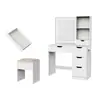 Amazon Suministro Transfronterizo Más Vendido Tocador Minimalista Moderno Gabinete de Almacenamiento Mesa de Maquillaje Venta al por Mayor de Fábrica