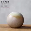 Jarrón Pequeño de Gres Antiguo Decoración de Escritorio para Sala de Estar Hogar Mini Cerámica Creativa Recipiente Hidropónico Arreglo de Flores Secas