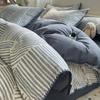 Conjunto de Quatro Peças Escovado Espesso de Outono e Inverno Nantong Têxtil Lar Roupa de Cama Lençóis de Puro Algodão Capa de Edredom de Três Peças Capa de Edredom
