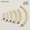 EE. UU. 14K Paquete Oro Patrón de Puntos Tubo Codo de Tubo Tubo Redondo Tubo de Oro Accesorios para Joyería DIY Pulsera Collar
