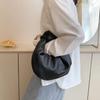 Bolsa pequena de alta textura para mulheres 23 nova moda de celebridades da Internet bolsa de mão com nó estilo coreano bolsa de nuvem plissada da moda