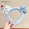 Diadema Extravagante de Mismo Estilo que Zhao Lusi, Diadema de Peluche de Dibujos Animados Lindos, Pinza para el Cabello para Lavarse la Cara, Accesorio para el Cabello, Diadema, Adorno para el Cabello