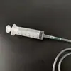 Seringa de boca larga seringa seringa enema lavador plástico alimentador de grande diâmetro com tubo cabelo liso original
