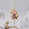 Bolsa de Malla para Juguetes, Colgante de Pared Tejido a Mano Transfronterizo para Almacenamiento de Juguetes, Hamaca para Juguetes Estilo Bohemio