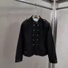 Ropa de Mujer Transfronteriza 2026 Nuevas Llegadas Estilo Europeo Moda Versátil Personalidad Estilo Callejero Atractivo Chaqueta de Doble Botonadura Cuello Alto Ajustada