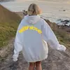 Sudadera con capucha de cuello alto informal de moda deportiva de moda para hombre y mujer de otoño e invierno con hombros descubiertos y talla grande para parejas