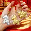 Oro Inmediatamente Tiene Dinero Cadena para Teléfono Móvil Colgante Lámina de Oro Imitación Llavero de Dibujos Animados Pony Tarjeta Pequeño Regalo Saludos de Año Nuevo