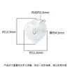 Colgante de Corazón de Diamante Cepillado de Plata Esterlina S925 DIY Pulsera Collar Diseño Nicho Versátil Lujo Accesible Accesorios para Mujer