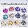 Novo Material de Decoração para Nail Art em Concha Natural Colorida Irregular Estilo Japonês Acessórios de Unha Transparentes Vestíveis
