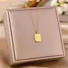Venda quente transfronteiriça colar de aço titânio corpo inteiro luxo leve personalidade feminina moda banho ouro 18K corrente clavícula joia não desbota