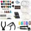 Amazon Más Vendido Set de Accesorios para Guitarra Cuerdas de Guitarra Púa Cejilla Herramienta de Cambio de Cuerdas Tres en Uno Combinación