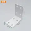 Soportes angulares galvanizados para mesas, sillas, estanterías y conectores de fijación para muebles, soportes de ángulo de hierro de acero laminado en frío, venta al por mayor del fabricante