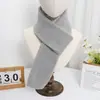 Bufanda de Punto Nuevo Estilo Otoño e Invierno, Hecha a Medida, Color Sólido, Suave y Acogedora, Moderna y Versátil para Parejas, Estilo Coreano Simple, Bufanda Cálida para el Cuello para Estudiantes