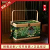 2024 Nuevo Regalo de Mano de Gama Alta Cesta de Bambú Hecha a Mano Caja de Regalo de Cesta de Bambú Regalo del Festival del Bote del Dragón Zongzi Portátil Vacío Pastel de Luna