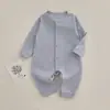 Mameluco para bebé primavera y otoño cómodo pijama de algodón puro mameluco de manga larga para recién nacido mameluco sin costuras para bebé