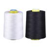 8000 Jardas 402 Preto e Branco Rolo Grande Linha de Costura de Qualidade Liuqing Linha Overlock Quantidade Total 402 Linha de Costura Plana