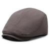 Gorra de vendedor de periódicos retro de estilo británico para hombre, de color liso, combina con todo, japonesa, sencilla, para exteriores, informal, con visera combinable.