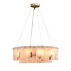 Lámpara de araña postmoderna de mármol de cobre puro Luz Lujo Diseñador Simple Sala de estar Comedor Dormitorio Sala de modelo Lámparas de villa