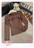 Moda Inverno Design Garota Apimentada Fleece Escovado Manga Longa Blusa Feminina com Bojos, Camada Base Afinando e Quente, Pode Ser Usada por Fora