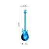 Colher de Guitarra Criativa Transfronteiriça em Aço Inoxidável 304, Colher de Sobremesa Musical Instrumento Baixo da Moda, Colher para Mexer Café, Atacado do Fabricante