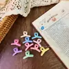 Lindos pasadores de flores estilo coreano para niños en colores de caramelo, versátiles para recoger el cabello suelto, no dañan, perfectos para sesiones de fotos