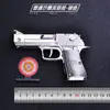 Pistola de goma elástica plegable y águila de arena de la paz élite de metal completo de disparo continuo banda de goma accesorios para niños modelo adornos de ciencia y educación