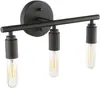 Espelho de banheiro americano Amazon transfronteiriço, luminária de cabeceira personalizada com três cabeças, estilo industrial retrô, simples, ferro, luminária de parede