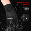 Luvas de Ciclismo Quentes de Veludo para Outono e Inverno Esportes ao Ar Livre Antiderrapantes Esqui à Prova de Frio Luvas de Tela Sensível ao Toque de Dois Dedos