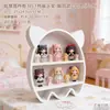 Decoração de Casa de Bonecas com Laço 3D Modelo de Armário Suporte de Exibição Multicamadas Brinquedo Bule Camada de Exibição de Perfume Prateleira de Exibição em Camadas