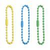 Cadena de metal de 12 cm con cuentas de color caramelo, accesorios de joyería para hacer tú mismo, etiqueta, cadena de cuentas, llavero, colgante, material