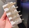 Horquilla de Flor Mariposa con Pedrería Super Brillante Clip de Pato Metálico con Diamantes Completos Corea del Sur Celebridad de Internet Clip Lateral para Flequillo Mechones Accesorios para el Cabello