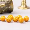 Contas Soltas de Cinábrio Cru, Contas Redondas de Areia de Cristal Dupla Cor, Acessórios para Artesanato DIY, Contas Espaçadoras, Cinábrio de Alto Teor Atacado