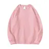 Suministro exclusivo transfronterizo: Sudadera de Algodón con Cuello Redondo para Hombre y Mujer, 320g, Corte Holgado, Hombro Caído, Color Sólido, Personalizable con Estampado, Venta al por Mayor Directa de Fábrica