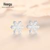 Brincos de pino de floco de neve de prata Xi Gu E0027 S925 gelo pequeno floco de neve simples fofo inverno presente de Natal