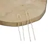 Acessórios para Joias DIY Atacado Grampo de Cabelo Pequeno Ondulado em Forma de U Ornamento de Cabelo Material Principal para Grampos de Cabelo Direto do Fabricante