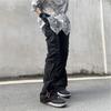 Pantalones casuales plisados estilo High Street Vibe Diseño de marca moderno Sentido Cordón Apilamiento Personalidad Adelgazantes Microacampanados Modernos