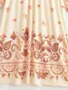 Ropa de Verano para Mujer Estilo Europeo y Americano 2026 con Estampado de Posicionamiento y Borlas, Vestido Holgado Bohemio 8945