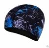 Gorro de natación de tela cómoda para hombre y mujer, gorro para adulto con protección para orejas para cabello largo, gorro para nadar en aguas termales, venta al por mayor, empaque independiente
