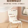 Silla con Respaldo para Niños Banco Pequeño Engrosado Silla de Comedor para Bebé Taburete Pequeño Resistente para Niños Silla de Plástico Pequeña Antideslizante para el Hogar
