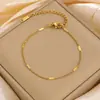 Pulseira Transfronteiriça Europeia e Americana Simples de Aço Titânio para Mulheres, Não Desbota, Pulseira da Moda e Personalizada, Luxo Leve, Joia de Alta Qualidade e Versátil