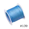 Hilo de cera de Corea del Sur de 1.0 mm 10 m/rollo comercio exterior 62 colores diy poliéster sin teñir fibra de color cuerda de cera textil