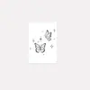 Pegatinas de Tatuaje Populares Transfronterizas Estilo Ins de Gama Alta Minimalistas Frescas y Románticas de Estrella y Mariposa