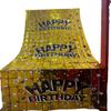 Decoración de Fiesta Temática Niño y Niña Transfronterizos Cortina de Lluvia Cuadrada de Papel de Aluminio 1* 2m con Decoración de Cumpleaños en Inglés