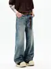 Ropa de Hombre Fengshe / Primavera 2026 Estilo Nuevo de Línea A Sin Elasticidad Pantalones de Pierna Ancha para Hombre Estilo Americano Ajuste Holgado