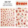 Adesivos para Unhas Folha de Bordo de Outono Costas Planas Adesivos Laranja Quente de Outono Folha de Bordo Adesivos de Unha DIY Estilo DH