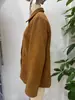 Chaqueta Abrigo Casual de Moda Tendencia para Mujer Estilo Europeo y Americano Otoño 2025 Cuero Gamuza En Stock Transfronterizo