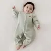 Ropa para bebé para otoño e invierno, pijamas infantiles forrados de polar, mameluco cálido de una pieza para niños y niñas, ropa para exteriores, ropa de invierno